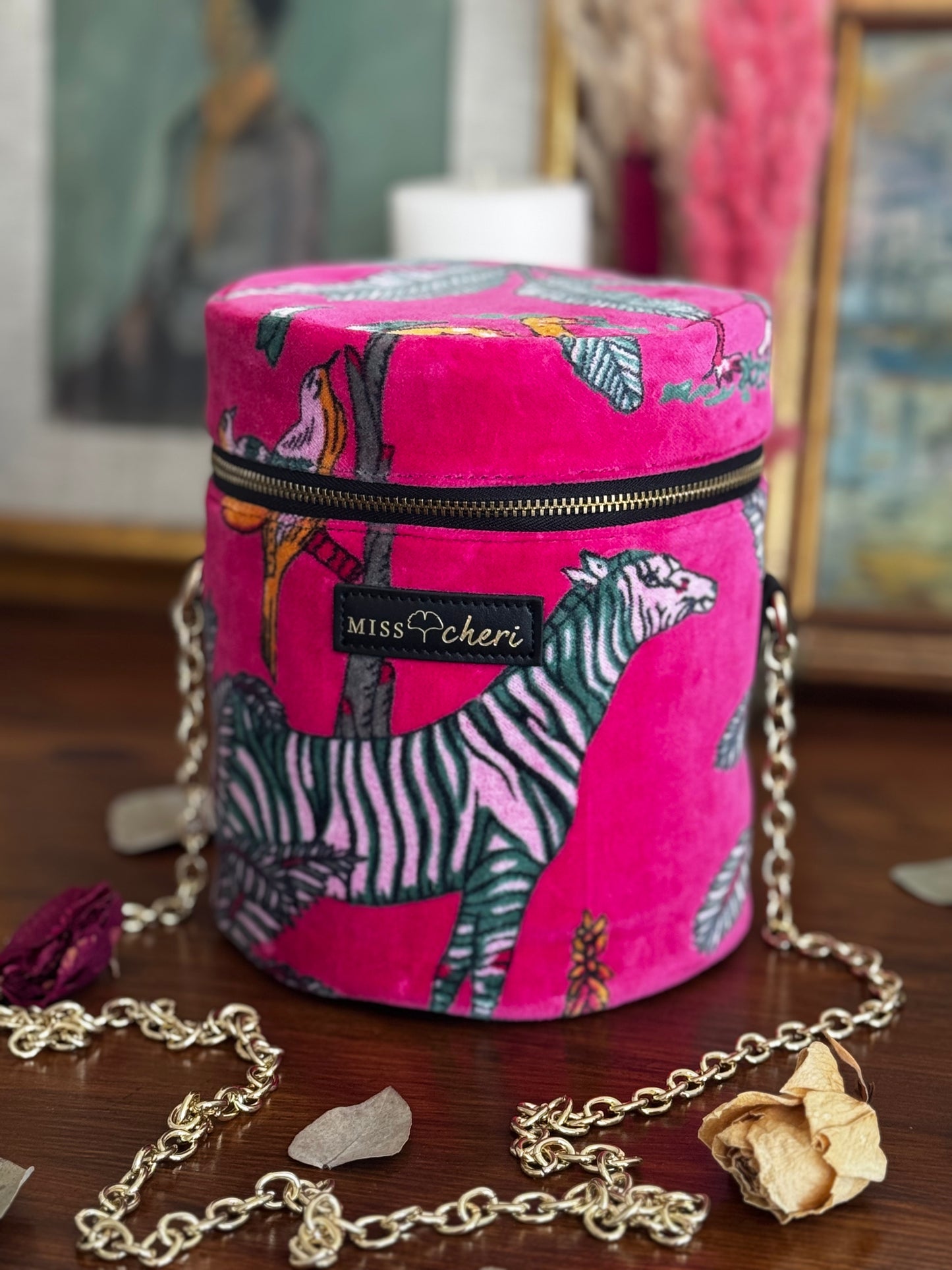 Velvet Bucket-bag