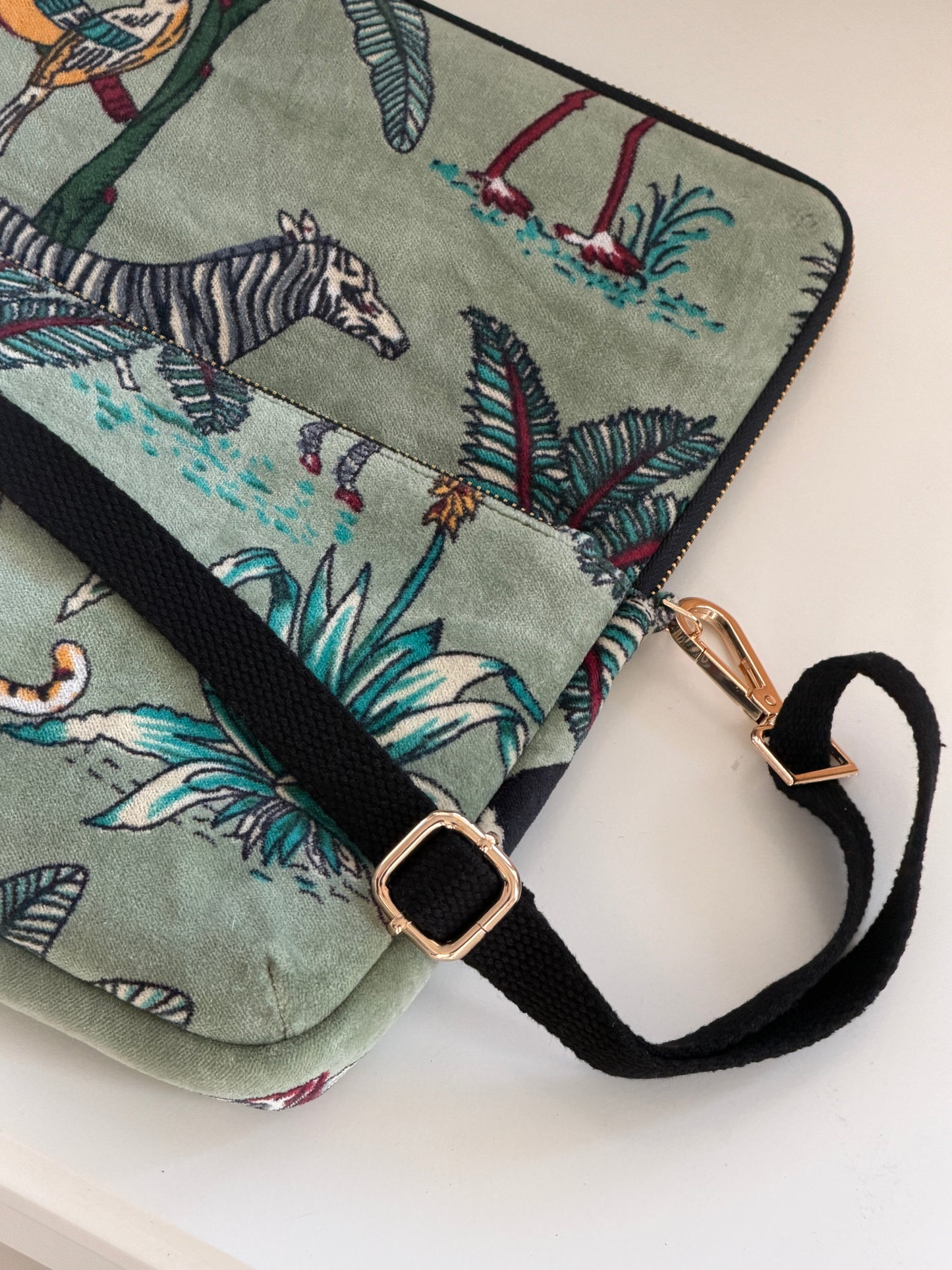 Laptop Case Bag - Aquamarine Jungle