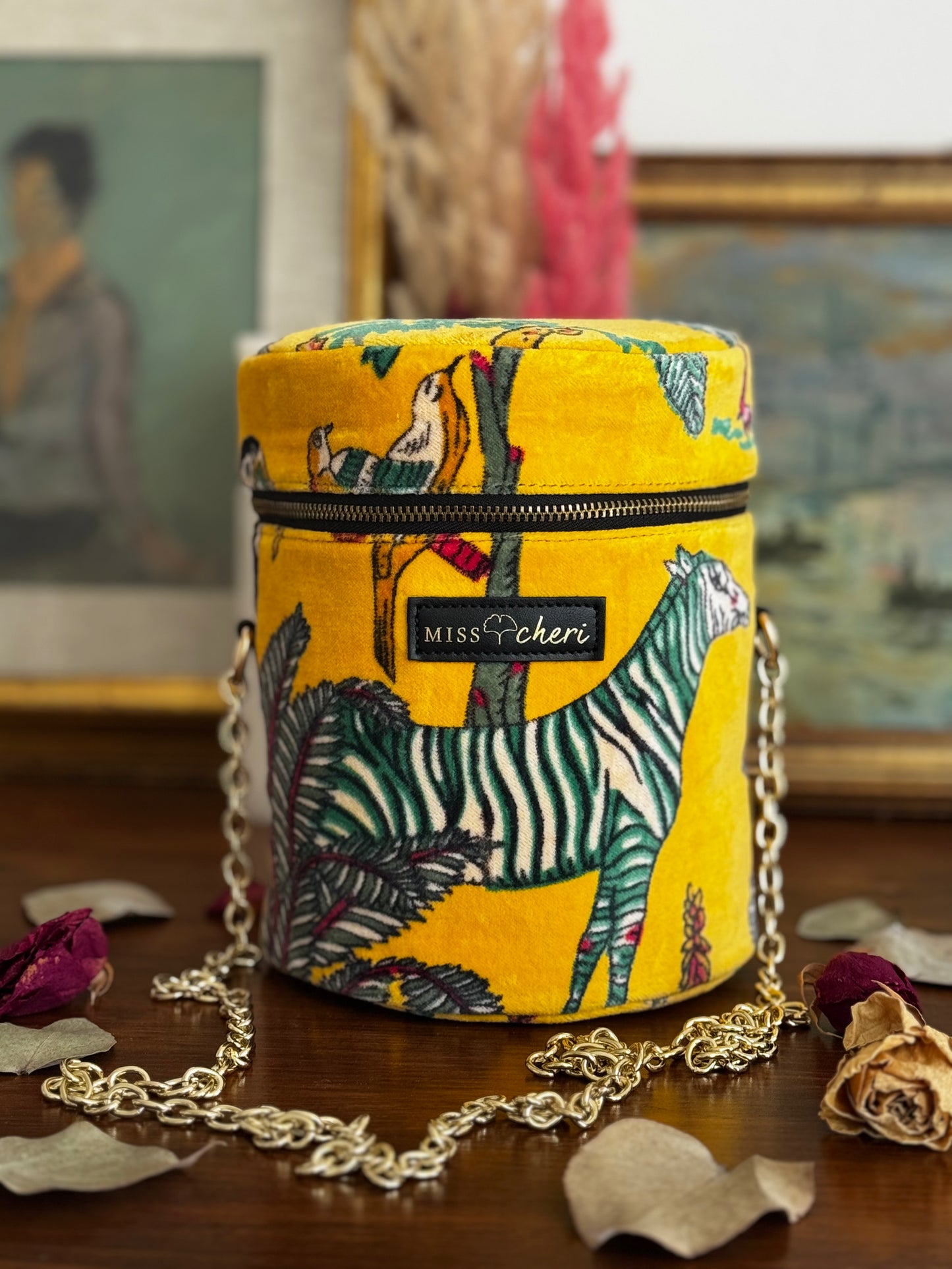 Velvet Bucket-bag