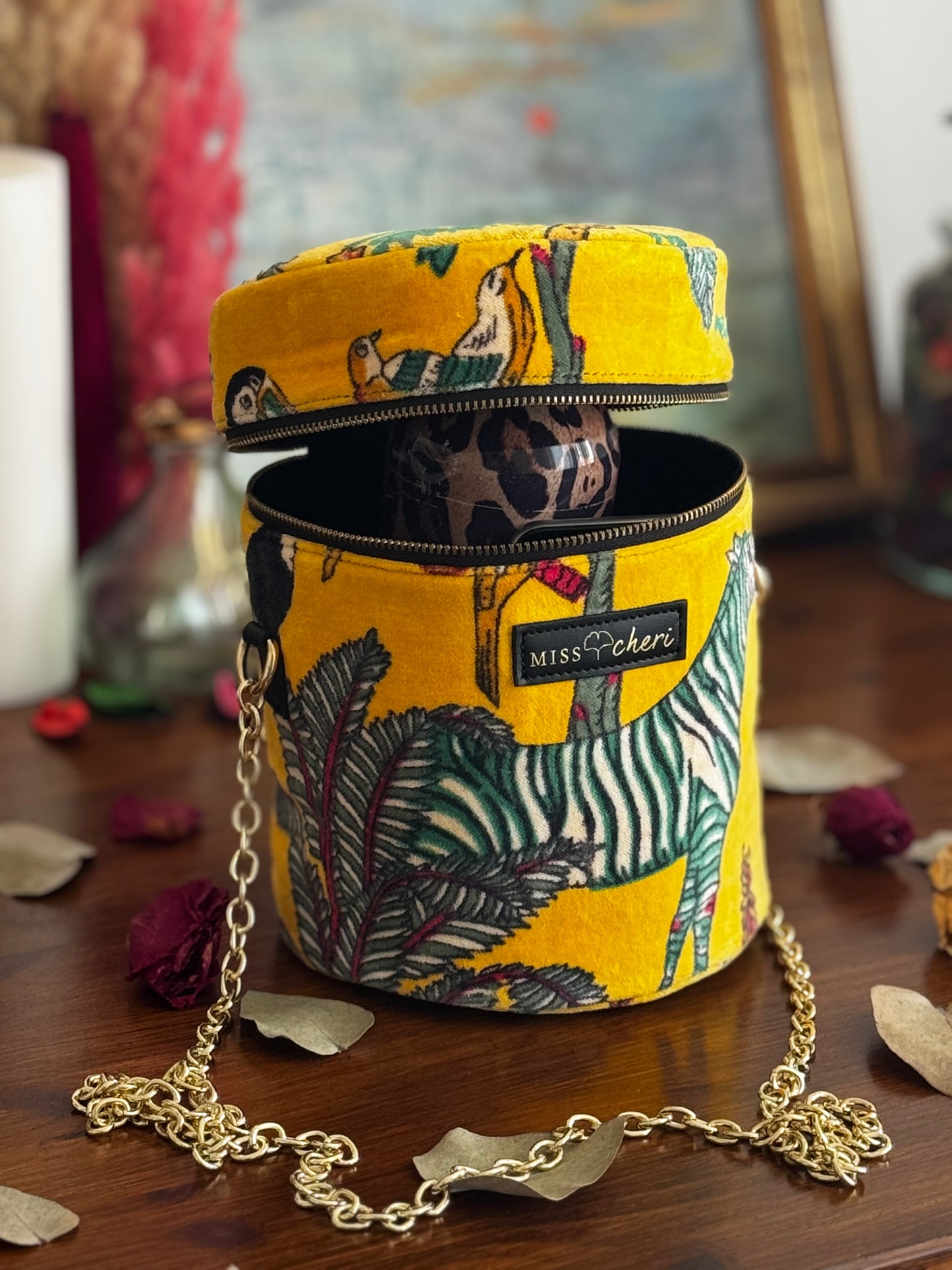 Velvet Bucket-bag