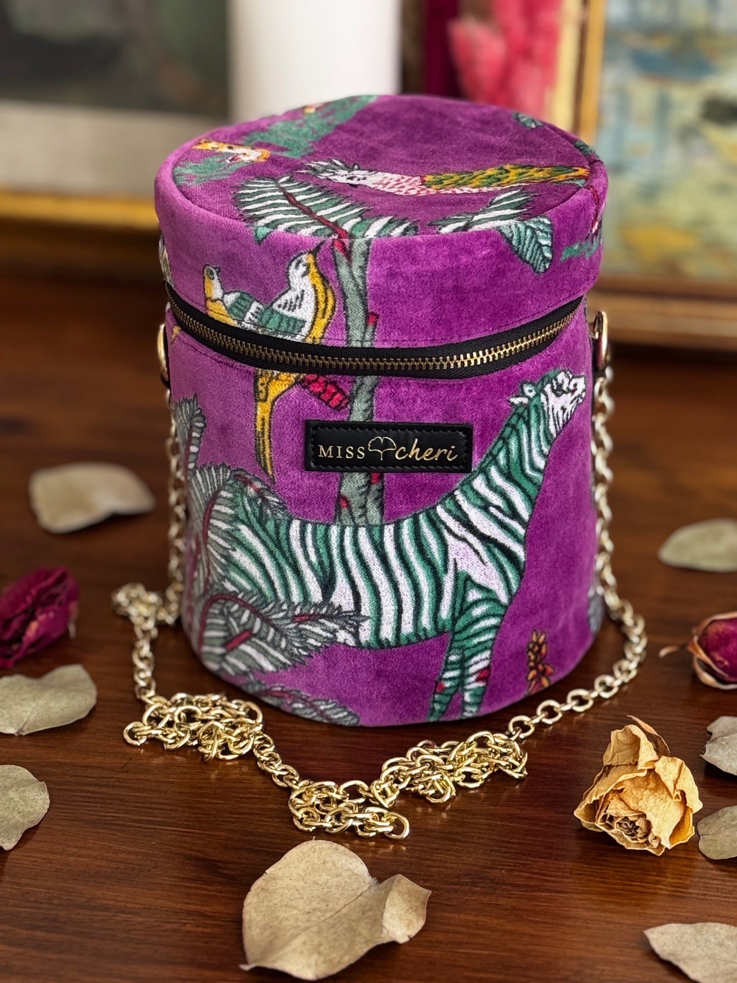 Velvet Bucket-bag