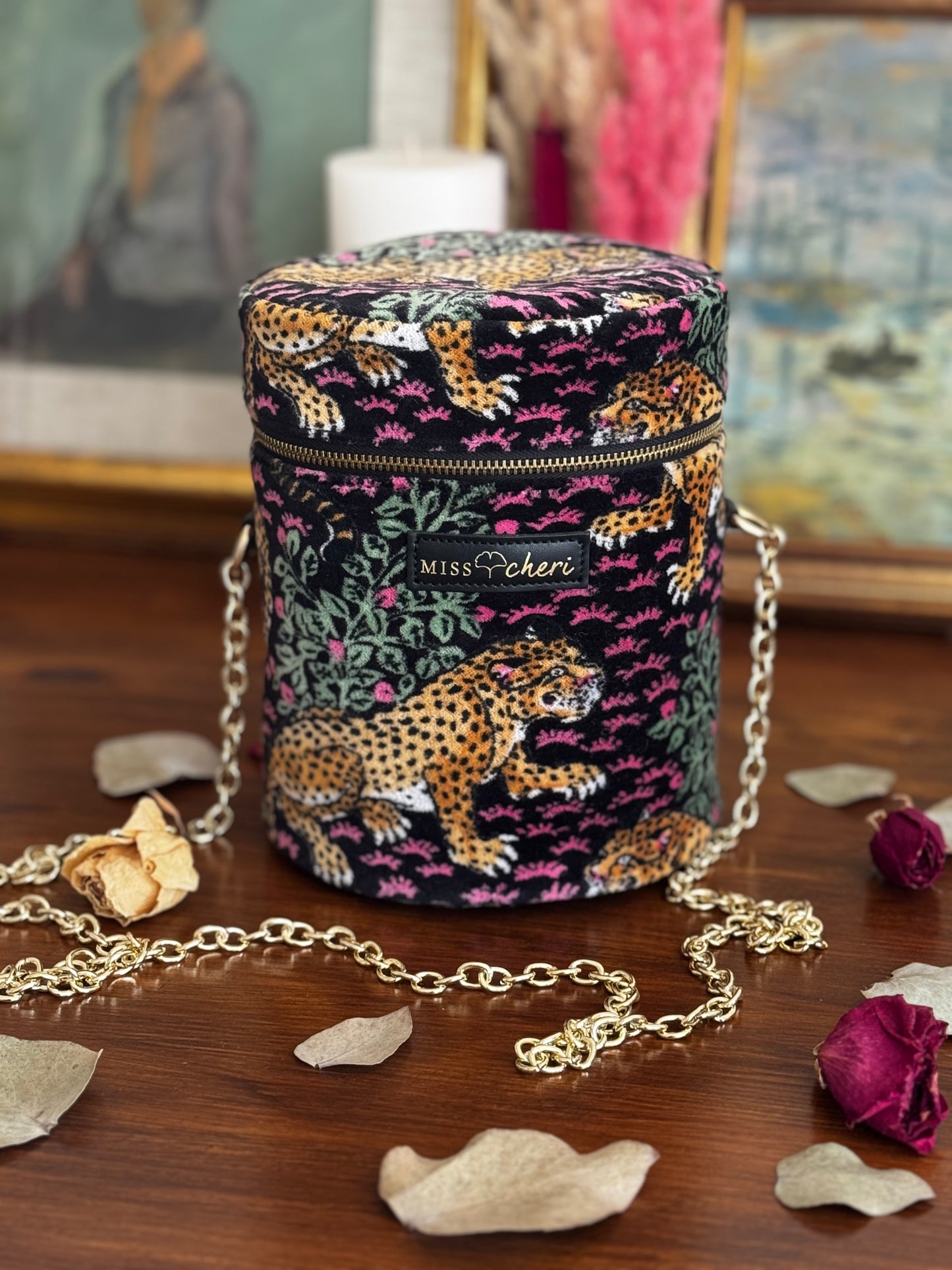 Velvet Bucket-bag