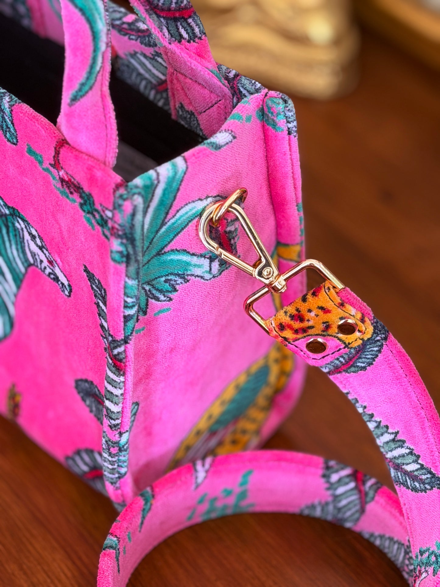 Velvet Mini Tote - Hot Pink