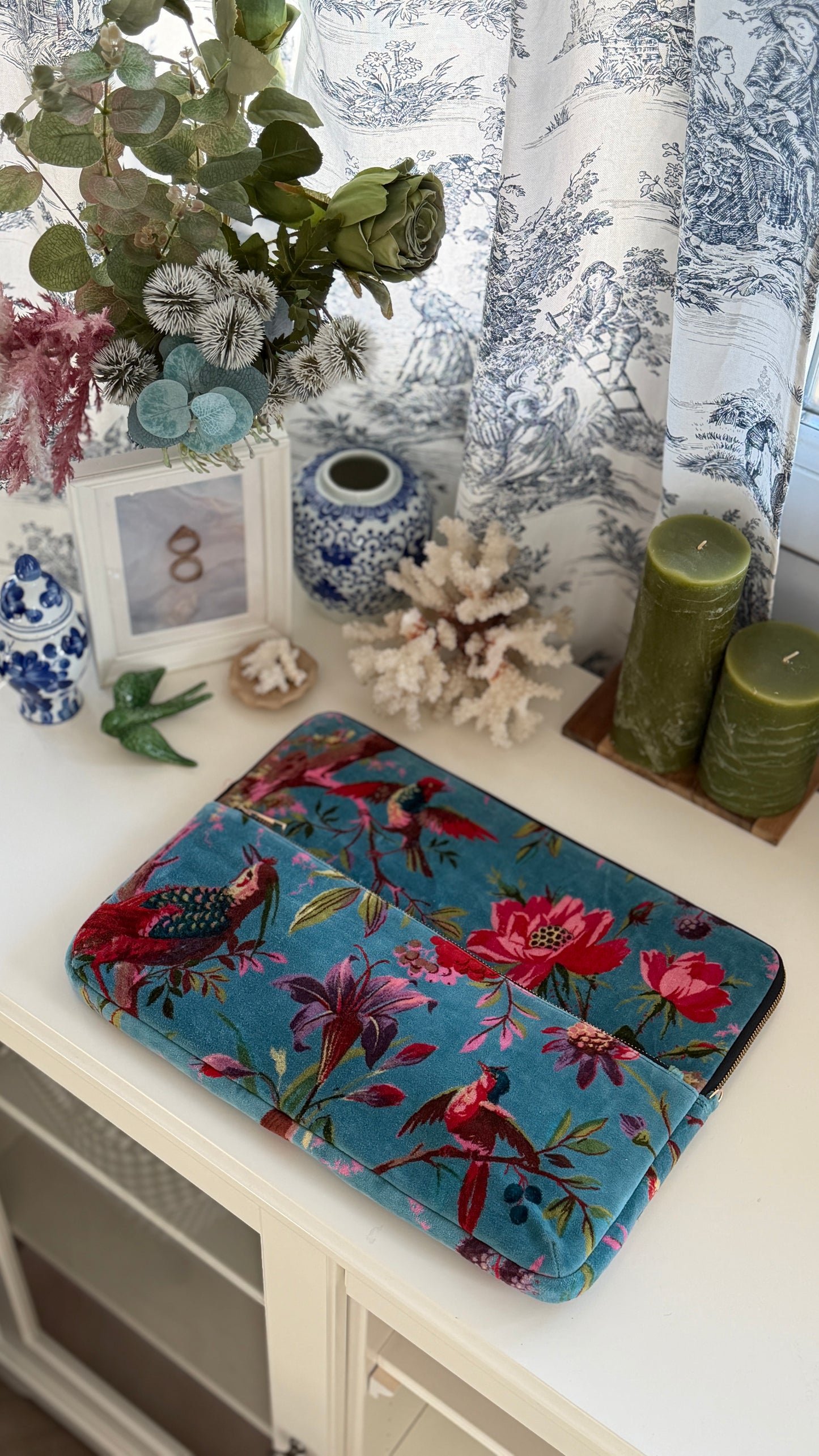 Laptop Case Bag - Azure Velvet