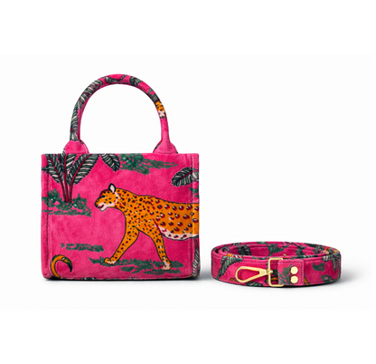 Velvet Mini Tote - Hot Pink