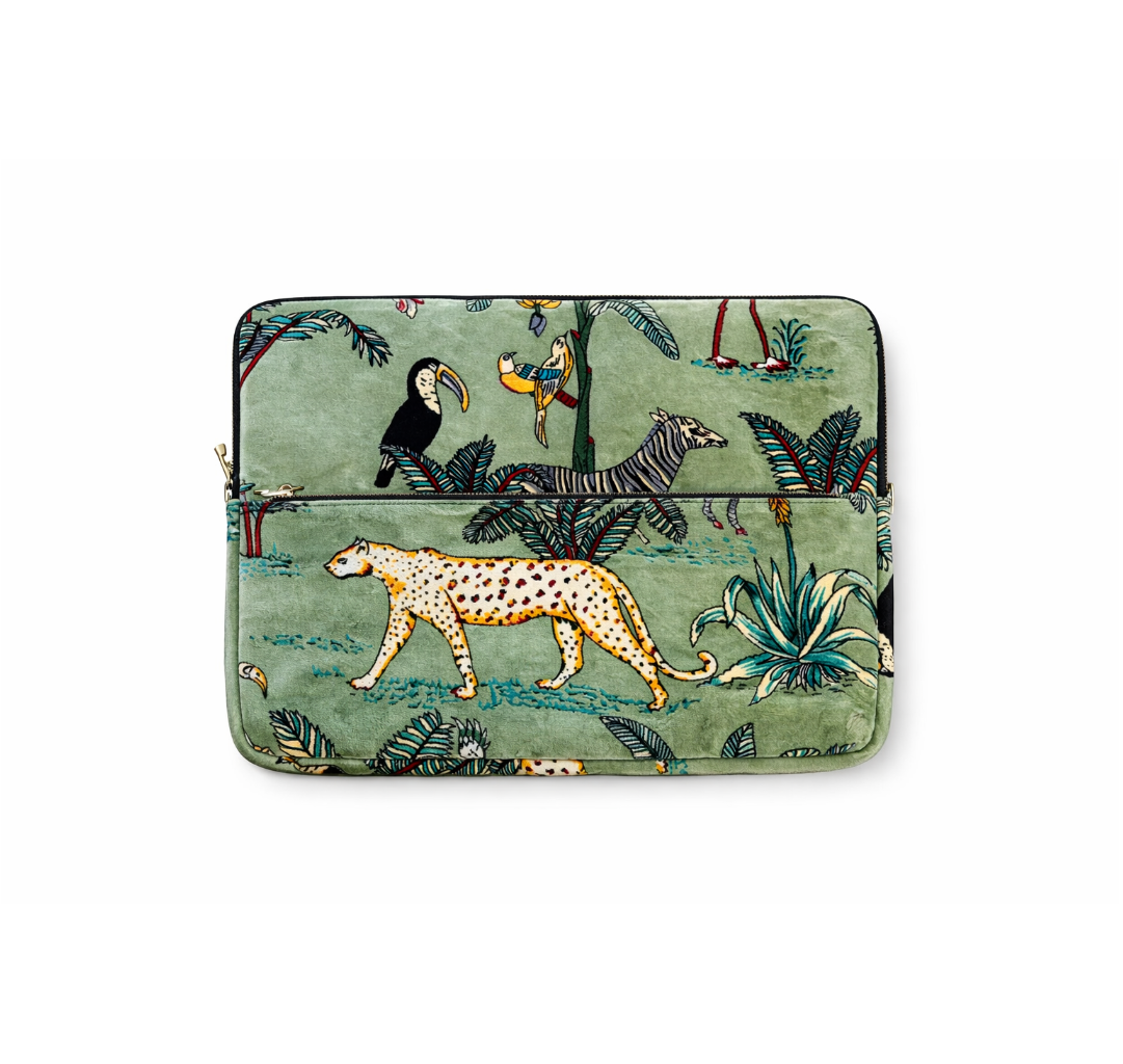 Laptop Case Bag - Aquamarine Jungle