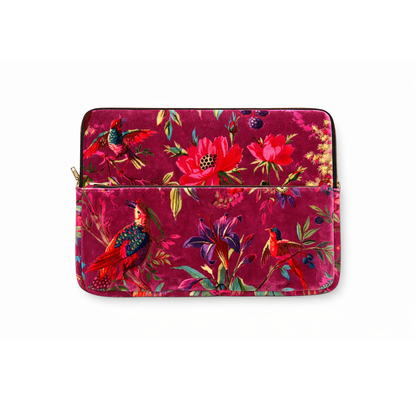 Laptop Case Bag - Burgundy Velvet