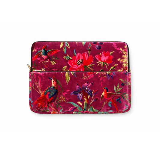 Laptop Case Bag - Burgundy Velvet